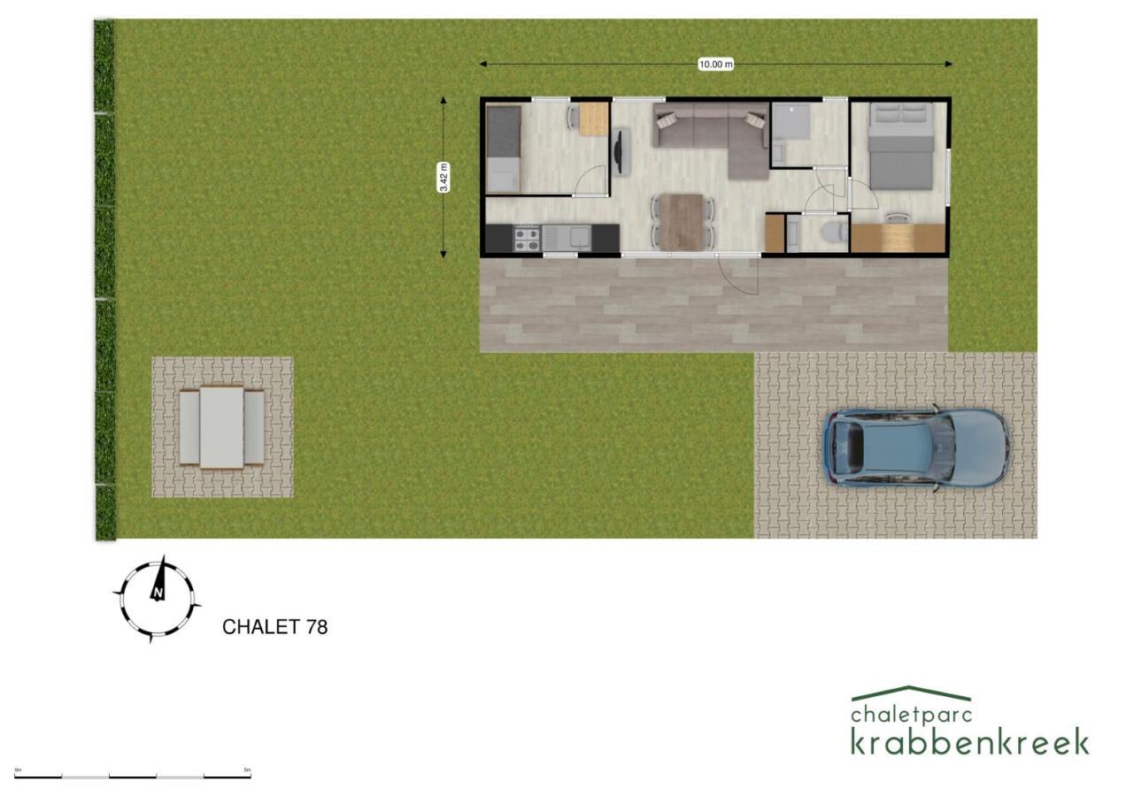 Chaletparc Krabbenkreek Zeeland - Chalet 78 シント・アナラント エクステリア 写真